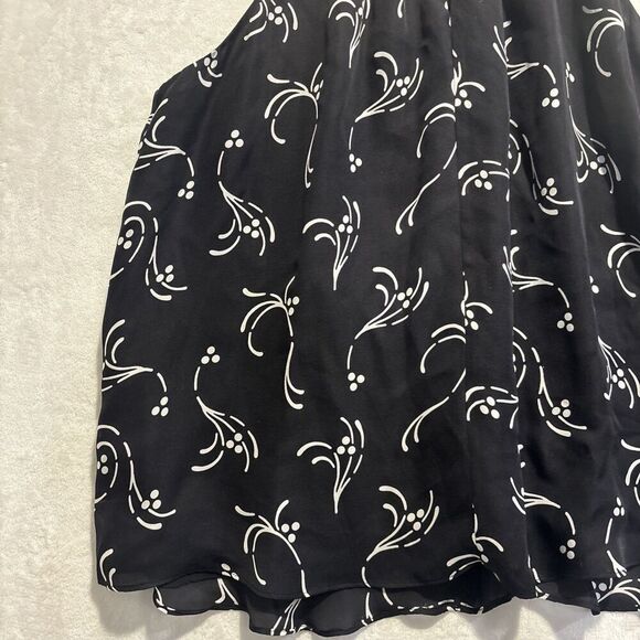 Joie Women's Silk Flowy Sleeveless Mock Neck Blouse Top Cami Suit Career XL - Picture 5 of 15